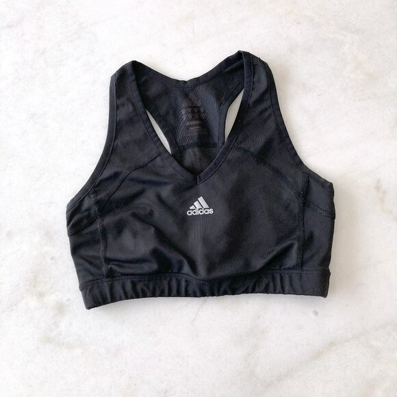 adidas Other - Adidas black sports bra, v-neck, racerback